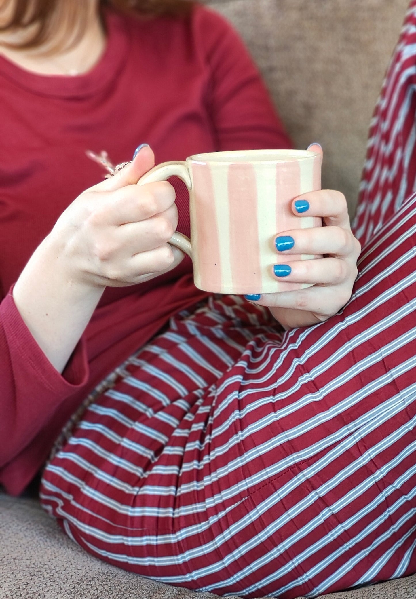Blush Striped Mug