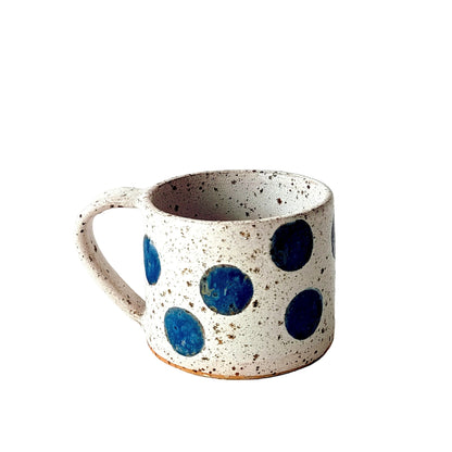 Speckled White With Blue Dots (i)