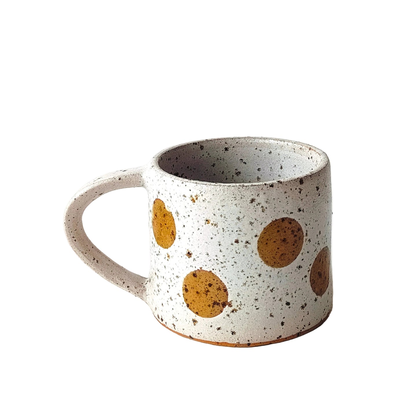 Speckled White With Mustard Dots (i)