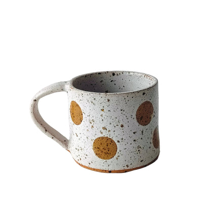 Speckled White With Mustard Dots (ii)