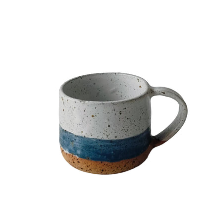 Speckled White With Blue Band (i)