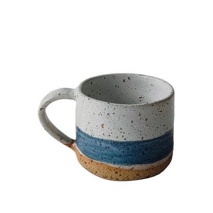 Speckled White With Blue Band (i)