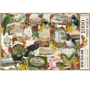 Birds & Postcard (1000 piece) Puzzle