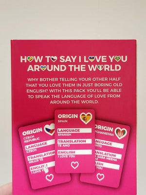 Valentine's How To Say I Love You Around The World Box