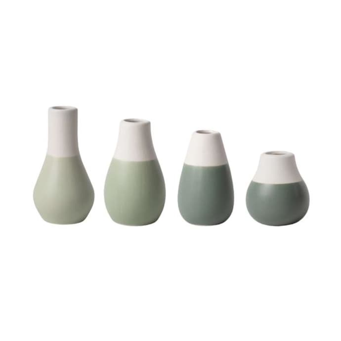 Green Pastel Mini Vases
