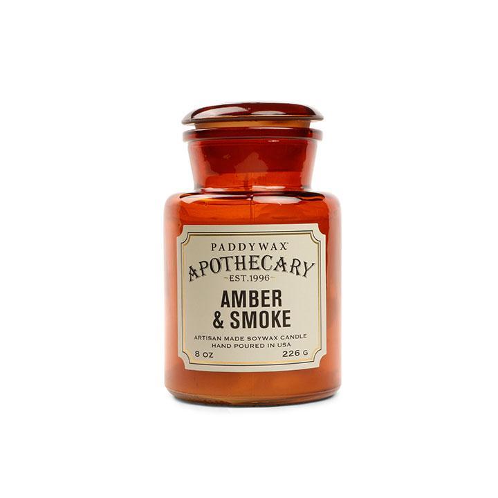 Paddywax Apothecary Glass Candle - Amber & Smoke