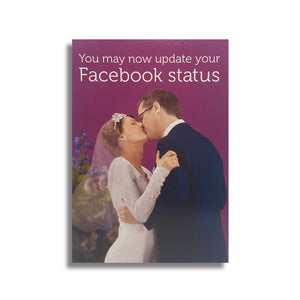You May Now Update Your Facebook Status.