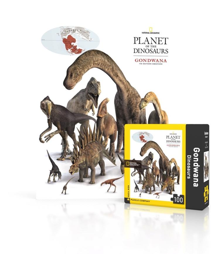National Geographic Gondwana Dinosaurs Puzzle (100 Pieces)