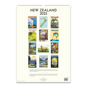 New Zealand 2022 Wall Calendar