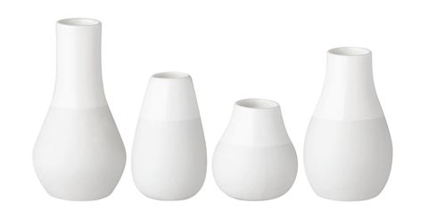 White Pastel Mini Vases