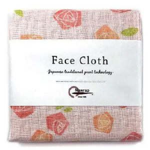 Face Cloth - Japanese Traditional Print Technology - Roses