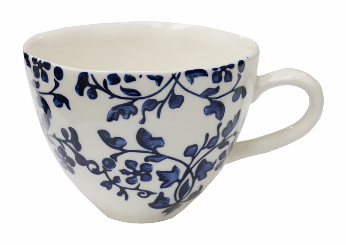 Florentine Blue Hand Painted Cup