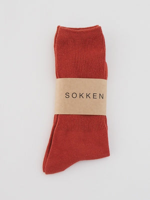 Ribbed Socks - Pohutukawa