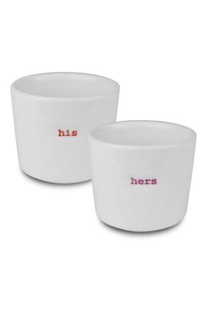 His Hers Egg Cup Set of 2